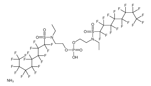 二(N-乙基,N-2-羟乙基辛基磺酰胺)膦酸酯铵结构式