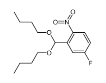 2-(dibutoxymethyl)-4-fluoro-1-nitrobenzene结构式
