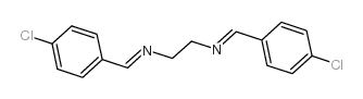 1-(4-chlorophenyl)-N-[2-[(4-chlorophenyl)methylideneamino]ethyl]methanimine结构式