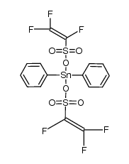 diphenylstannanediyl bis(1,2,2-trifluoroethenesulfonate)结构式