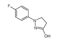 1-(4-氟苯基)-3-羟基-4,5-二氢-1H-吡唑结构式