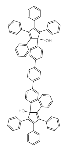 2,4-Cyclopentadien-1-ol, 1,1'-[1,1':4',1''-terphenyl]-4,4''-diylbis[2,3,4,5-tetraphenyl- Structure