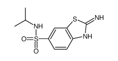 2-amino-N-propan-2-yl-1,3-benzothiazole-6-sulfonamide Structure