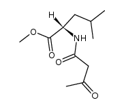 Methyl N-acetoacetyl-L-leucinate Structure