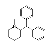 2-benzhydryl-1-methylpiperidine结构式