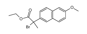 2-bromonaproxen ethyl ester结构式