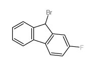 9-bromo-2-fluoro-9H-fluorene结构式