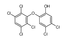 4,5-dichloro-2-(2,3,5,6-tetrachlorophenoxy)phenol结构式