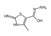 2-氨基-4-甲基-1,3-噻唑-5-碳酰肼结构式