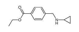 4-Cyclopropylaminomethyl-benzoic acid ethyl ester Structure