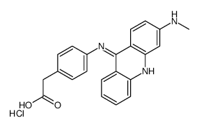 2-[4-[[3-(methylamino)acridin-9-yl]amino]phenyl]acetic acid,hydrochloride结构式