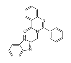 3-(1H-benzimidazol-2-ylmethyl)-2-phenylquinazolin-4-one结构式