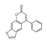 5-phenylfuro[3,2-g]chromen-7-one Structure