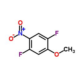 1,4-Difluoro-2-methoxy-5-nitrobenzene Structure