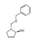 (1S,5R)-5-((benzyloxy)methyl)cyclopent-2-enol结构式