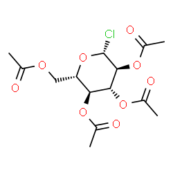 2,3,4,6-四-O-乙酰基-β-D-氯代葡萄糖结构式