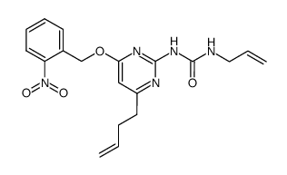 1-allyl-3-[4-but-3-enyl-6-(2-nitrobenzyloxy)pyrimidin-2-yl]urea Structure