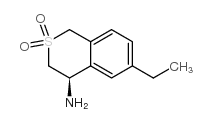 (4r)-(9ci)-6-乙基-3,4-二氢-1H-2-苯并硫代吡喃-4-胺,2,2-二氧化物结构式