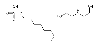 bis(2-hydroxyethyl)ammonium octyl sulphate structure