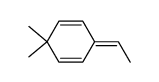 6-ethylidene-3,3-dimethyl-cyclohexa-1,4-diene Structure