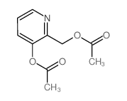 (3-acetyloxypyridin-2-yl)methyl acetate结构式