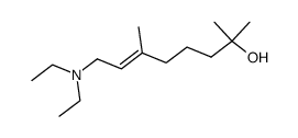 (E)-N,N-diethyl-7-hydroxy-3,7-octenylamine结构式