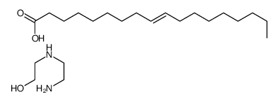 (9Z)-9-十八烯酸与2-[(2-氨基乙基)氨基]乙醇的反应产物结构式