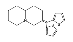 3-[Bis(2-thienyl)methylene]octahydro-2H-quinolizine structure