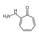 2-hydrazinylcyclohepta-2,4,6-trien-1-one结构式