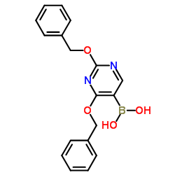 2,4-二苄氧基嘧啶-5-硼酸结构式