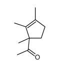 1-(1,2,3-trimethylcyclopent-2-en-1-yl)ethanone结构式