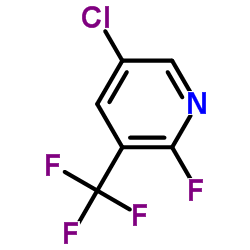 5-氯-2-氟-3-(三氟甲基)吡啶结构式