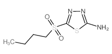 5-(丁基磺酰基)-1,3,4-噻二唑-2-胺结构式
