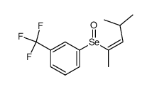(Z)-1-((4-methylpent-2-en-2-yl)seleninyl)-3-(trifluoromethyl)benzene结构式