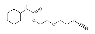2-(2-thiocyanatoethoxy)ethyl N-cyclohexylcarbamate Structure