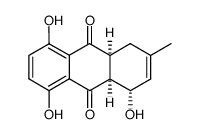 (1RS,4aRS,9aRS)-1,5,8-trihydroxy-3-methyl-1,4,4a,9a-tetrahydro-9,10-anthraquinone结构式