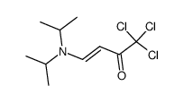1,1,1-trichloro-(E)-4-(N,N-d-isopropyl)buten-2-one Structure