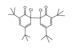6,6'-bis(2,4-di-tert-butyl-6-chlorocyclohexa-2,4-dien-1-one)结构式