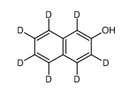 2-萘酚-1,3,4,5,6,7,8-d7结构式