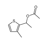 1-(3-methyl-2-thienyl)ethyl acetate结构式