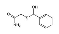 (α-hydroxy-benzylsulfanyl)-acetic acid amide Structure
