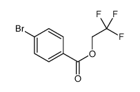Benzoic acid, 4-bromo-, 2,2,2-trifluoroethyl ester结构式