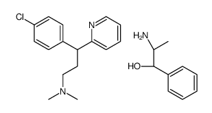 (1R,2S)-2-amino-1-phenylpropan-1-ol,3-(4-chlorophenyl)-N,N-dimethyl-3-pyridin-2-ylpropan-1-amine Structure
