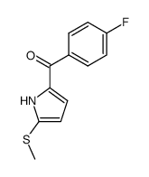 2-(methylthio)-5-(4-fluorobenzoyl)pyrrole结构式