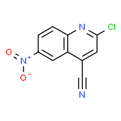 2-氯-6-硝基喹啉-4-甲腈结构式