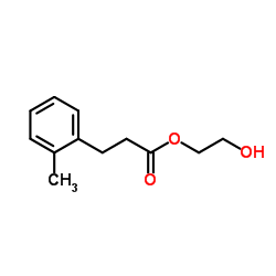 Benzenepropanoic acid, 2-methyl-, 2-hydroxyethyl ester (9CI) Structure