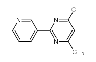 4-CHLORO-2-(3-PYRIDYL)-6-METHYL PYRIMIDINE structure