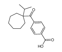 4-(1-isopropylcycloheptane-1-carbonyl)benzoic acid Structure
