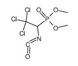 2,2,2-trichloro-1-(dimethoxyphosphinyl)ethyl isocyanate Structure