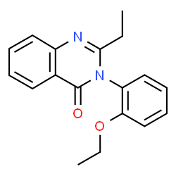 3-(2-乙氧基苯基)-2-乙基喹唑啉-4(3H)-酮结构式